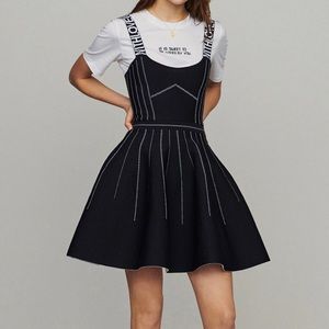 Maje Reversible Skater Dress